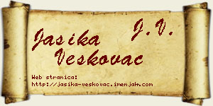 Jasika Veškovac vizit kartica